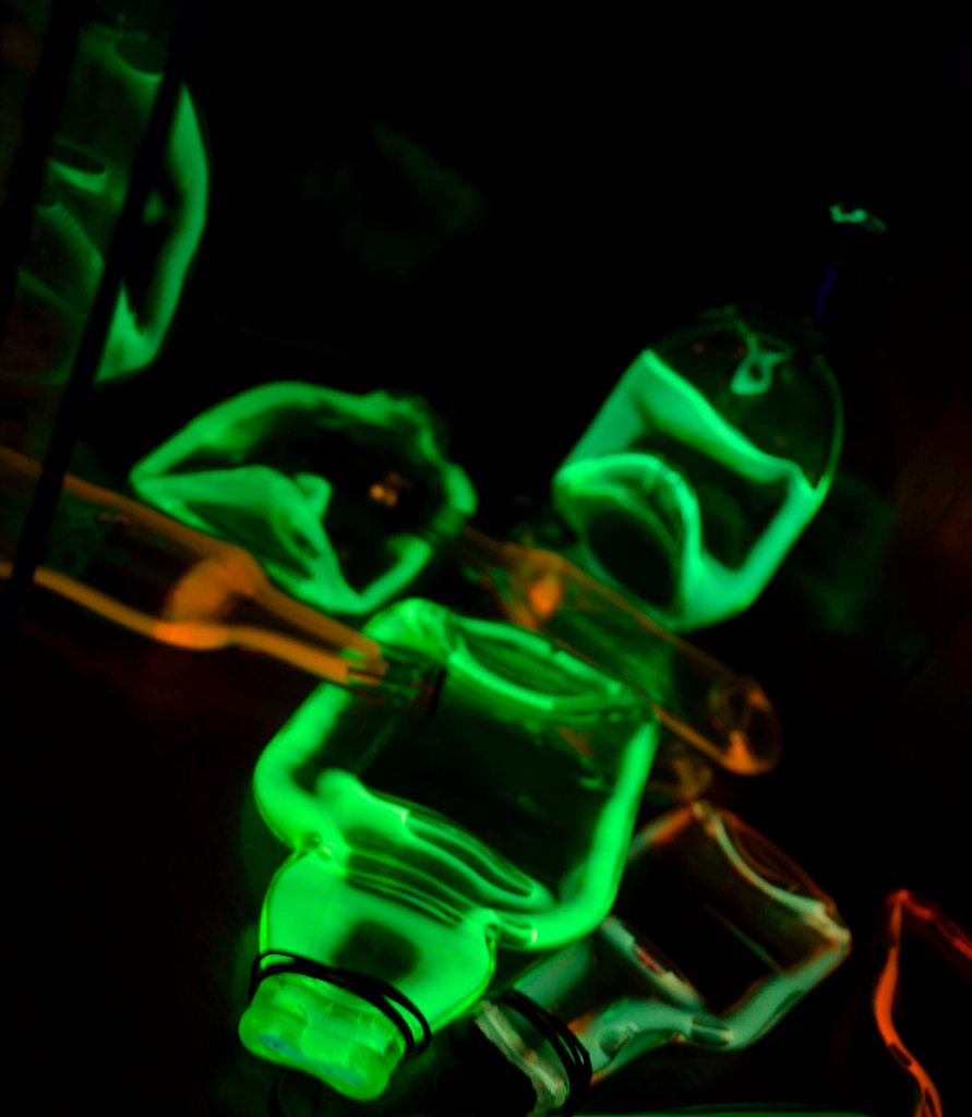 Kiln-formed, up-cycled bottle product