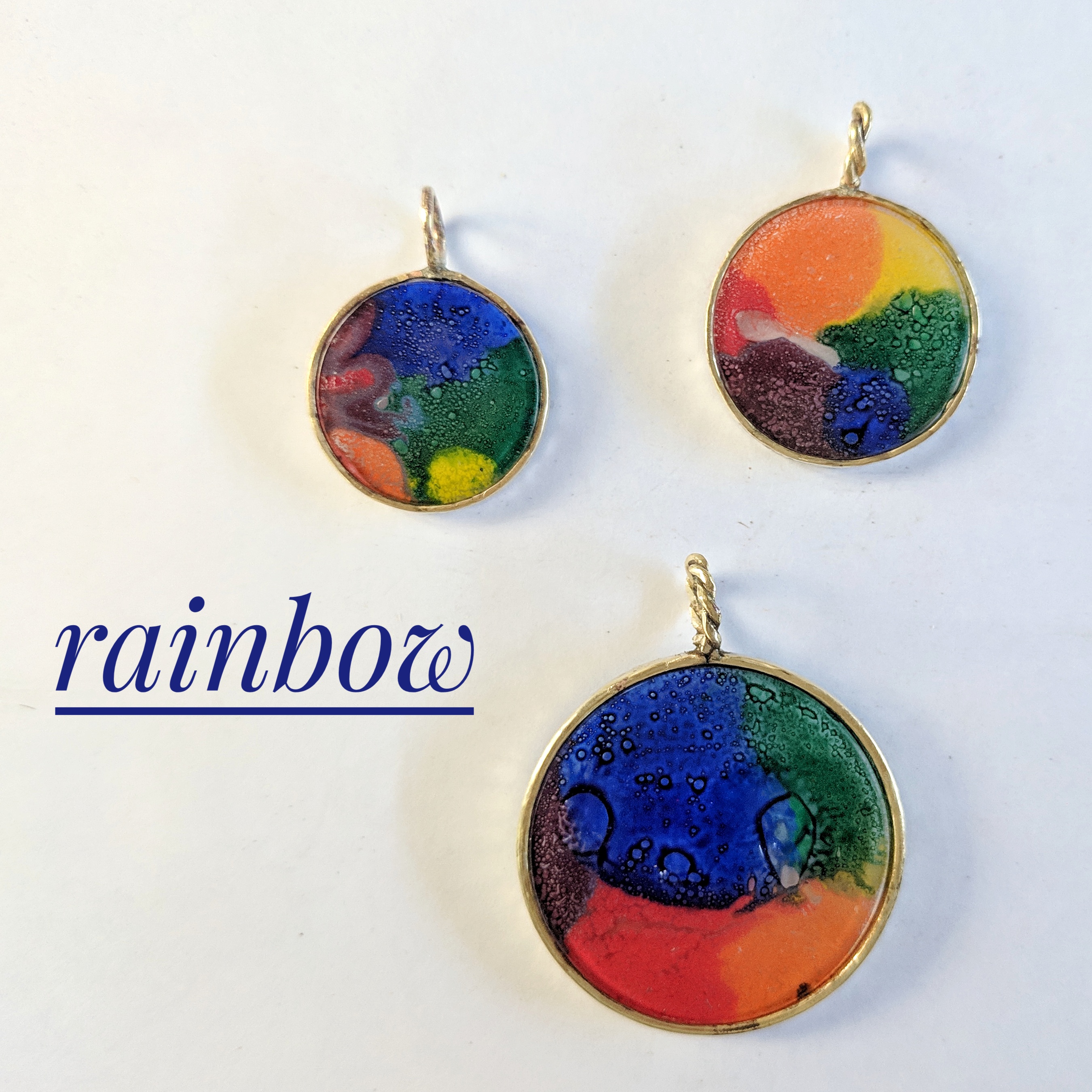 Upcycled Glass Jewellery - Little World locket